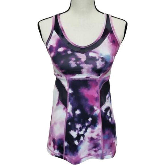 EUC Lululemon Strap It Like It's Hot Tank Blooming Pixie Multi/Black Bra Tank 6 - Picture 8 of 9